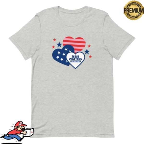 kenny foxnews merch store jesse watters hearts unisex t shirt