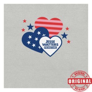 kenny foxnews merch store jesse watters hearts unisex t shirt ss