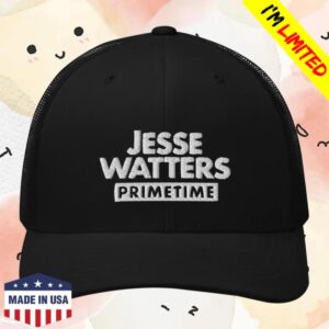 kenny foxnews merch store jesse watters primetime logo embroidered retro trucker hat