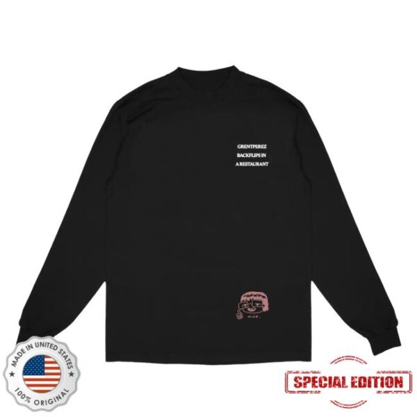 kenny grentperez merch store black backflips longsleeve tee