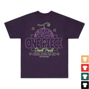 kenny hypland merch store one piece neon gomu shirt purple ss