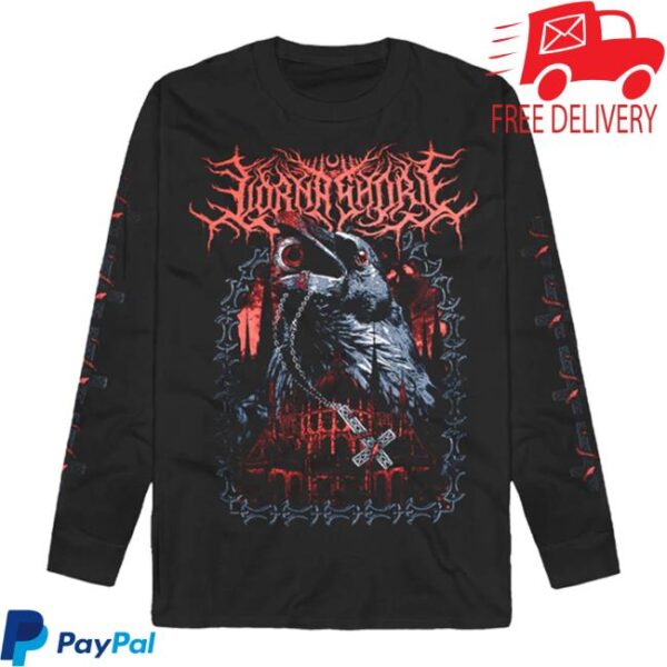 kenny impericon merch store lorna shore crow longsleeve