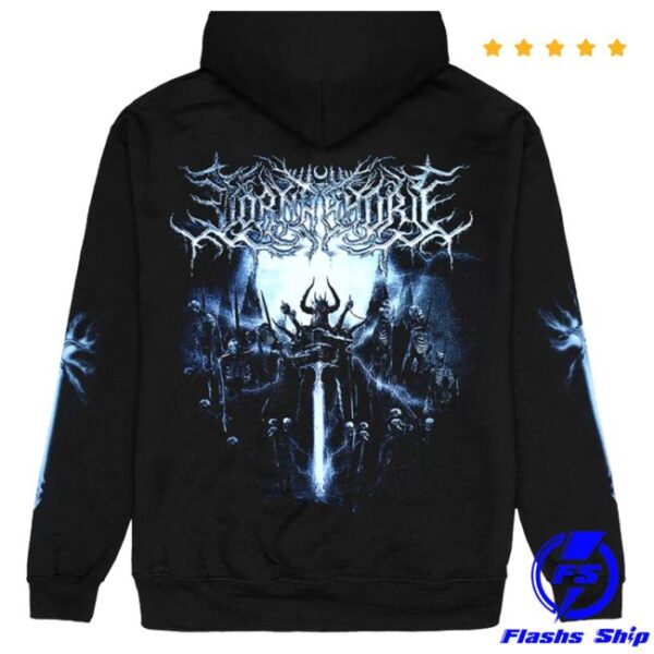 kenny impericon merch store lorna shore knight hoodie ss