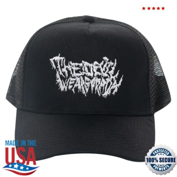 kenny impericon merch store the devil wears prada metal logo cap