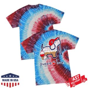 kenny jaxshrimp merch store jacksonville jumbo shrimp puppie love youth ice cream tie dye tee ew