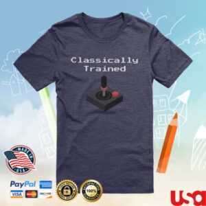 kenny learnlinux merch store classically trained t shirt joystick version e