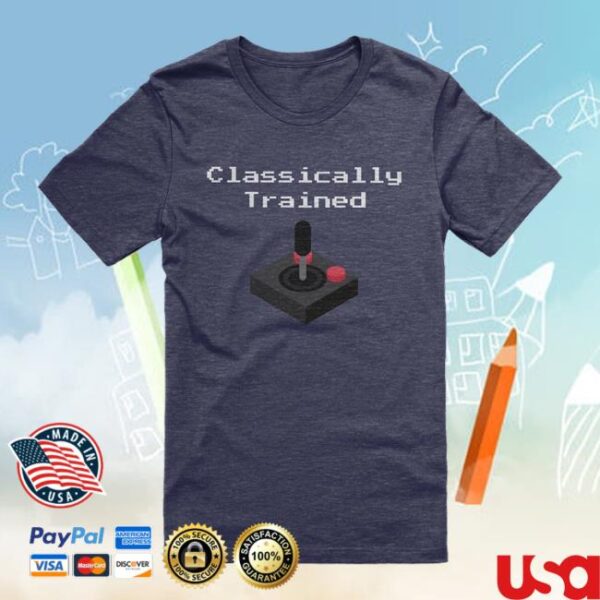 kenny learnlinux merch store classically trained t shirt joystick version e