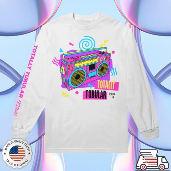 kenny merchnow merch store totally tubular boombox white long sleeve