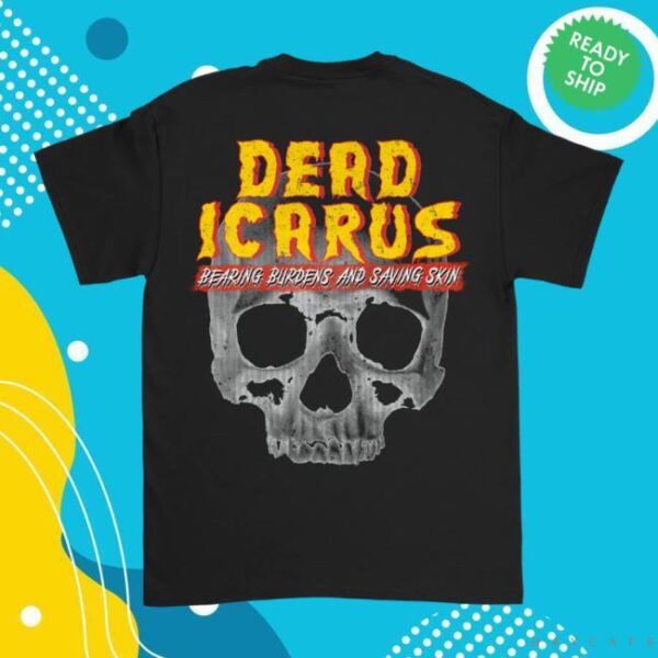 kenny mnrk heavy merch store dead icarus skull logo shirt s