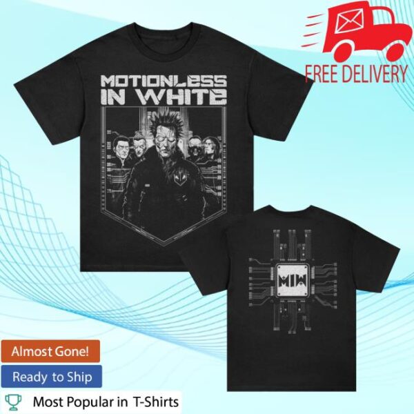 kenny motionless in white store merch cyborg t shirt black