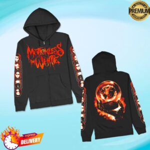 kenny motionless in white store merch earth embers zip up hoodie black ww