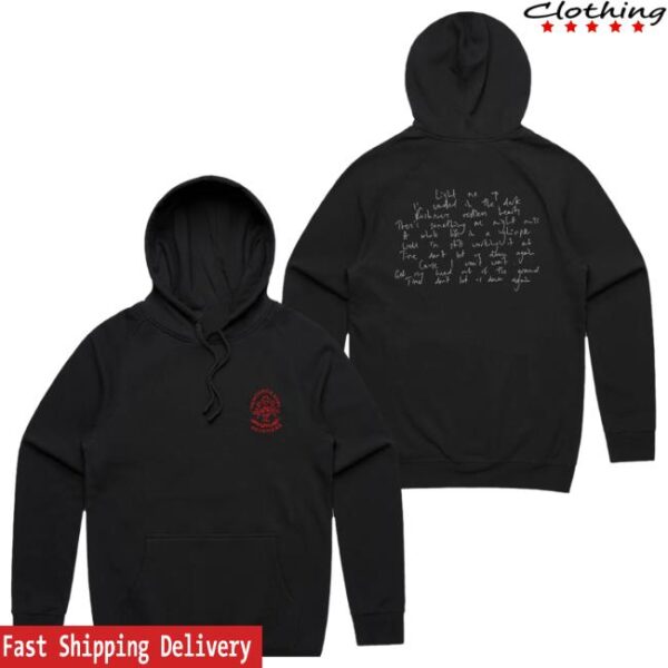 kenny mumford and sons merch store black lyric hoodie qd