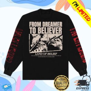 kenny paperplane merch stop dreamer to believer long sleeve tee