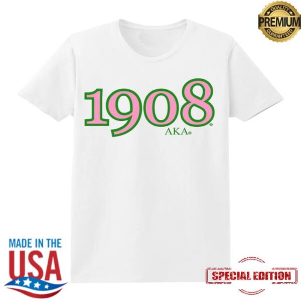 kenny perfect apparel merch store alpha kappa alpha founding year 1908 t shirt