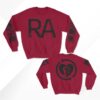 kenny rise against merch store heartfist tv crewneck sweatshirt garnet