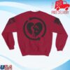 kenny rise against merch store heartfist tv crewneck sweatshirt garnet ee