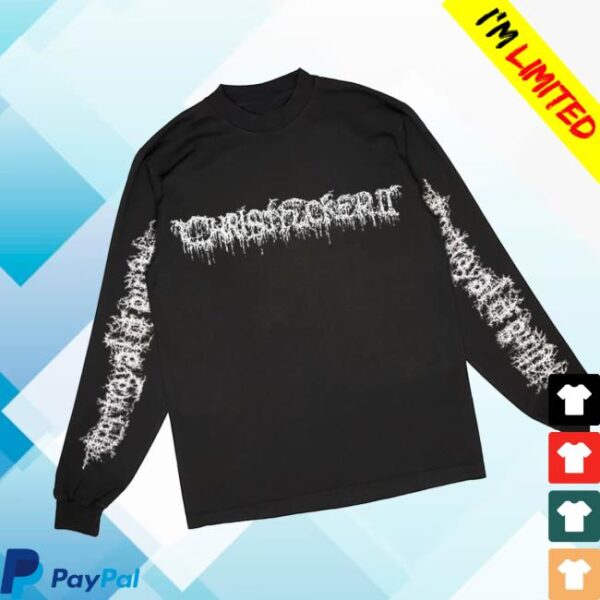 kenny run for cover records merch store portrayal of guilt christfucker ii long sleeve wew