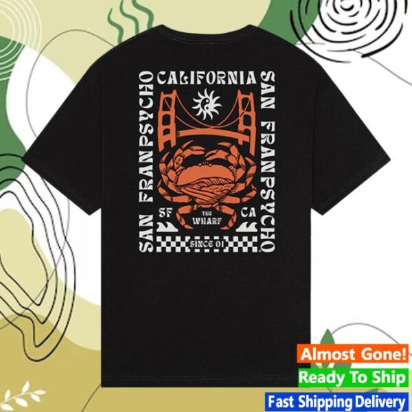 kenny san franpsycho merch store wharf crab tee