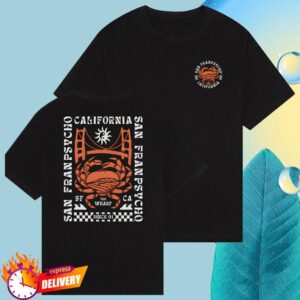 kenny san franpsycho merch store wharf crab tee s W