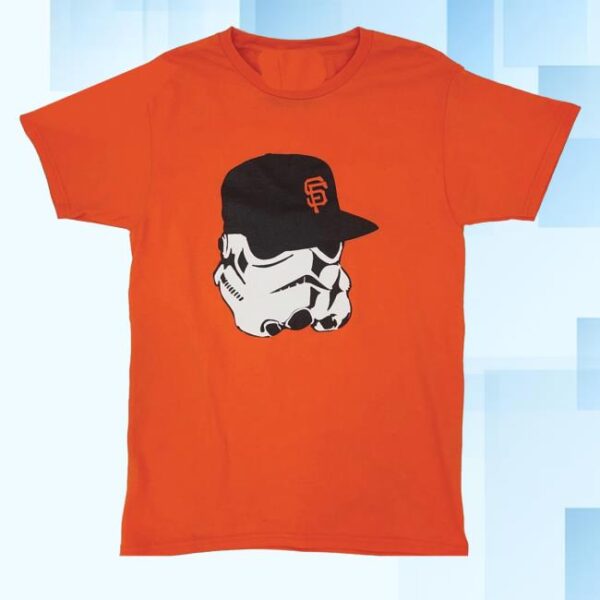 kenny sfog north beach merch store sf trooper orange t shirt