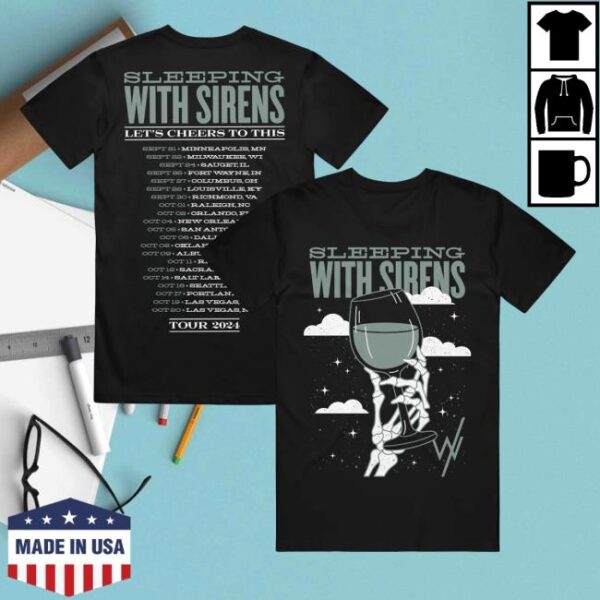 kenny sirens merch merch store skeletons cheer tour black t shirt