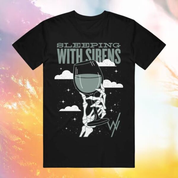 kenny sirens merch merch store skeletons cheer tour black t shirt s