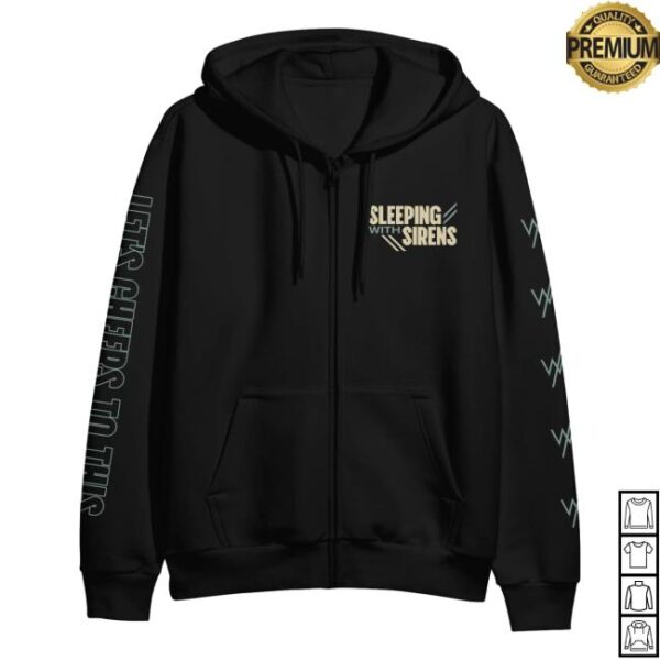 kenny sirens merch store collage black zip up e