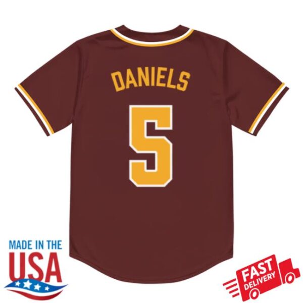 kenny that kid qb merch store jayden daniels that kid baseball jersey red ss