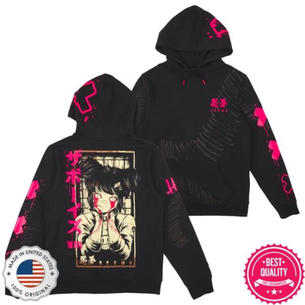 kenny the boys merch store akumu glow in the dark black hoodie sD