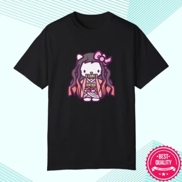 kenny tinypotatoland merch store nezuko! kawaii cute garment dyed t shirt