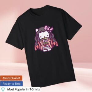 kenny tinypotatoland merch store nezuko! kawaii cute garment dyed t shirt wew