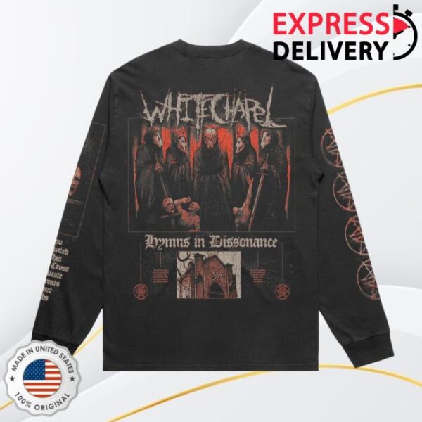 kenny whitechapel store merch inverted cross faded black long sleeve s