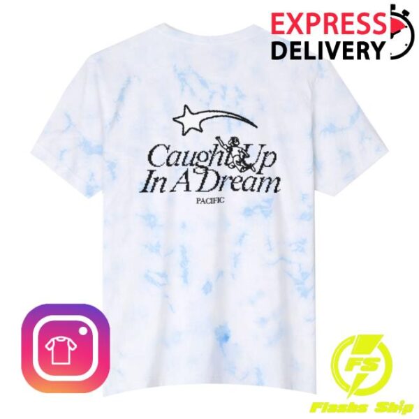 kenny Thebandpacific Merch Store Caught Up In A Dream Tie Dye Tee Blue Grey