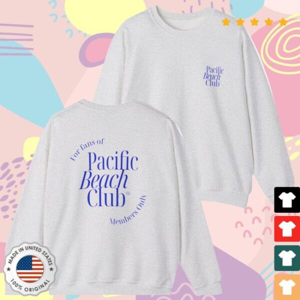 kenny Thebandpacific Merch Store Pacific Beach Club Crewneck Sweatshirt sD