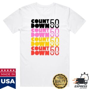 kenny Abc Merch Countdown 50 Years On Tee White kenny Abc Merch Countdown 50 Years On Tee White