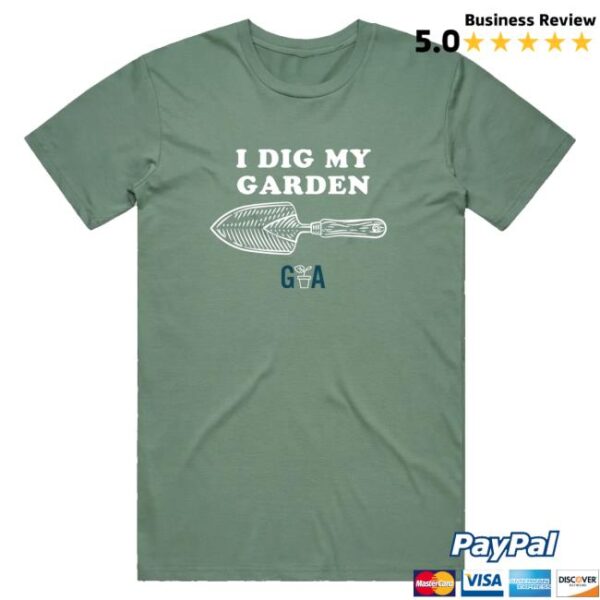 kenny Abc Merch Gardening Australia I Dig My Garden Tee Sage