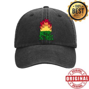 kenny Bears In Trees Merch Fire Logo Cap