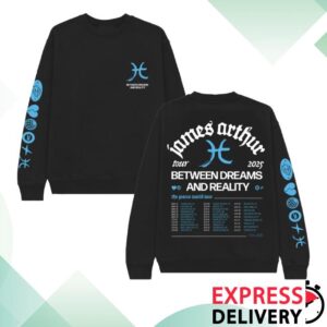 kenny James Arthur Merch Store Between Dreams And Reality Tour 2025 Crewnecks kenny James Arthur Merch Store Between Dreams And Reality Tour 2025 Crewnecks