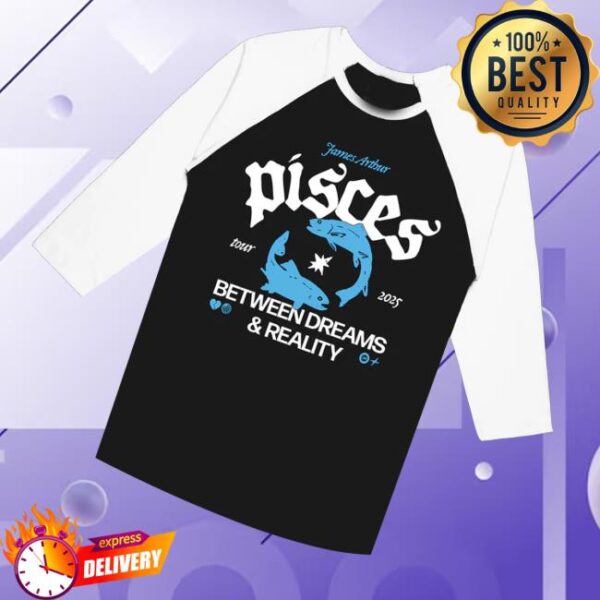 kenny James Arthur Merch Store Pisces Between Dreams Reality Raglan Teec