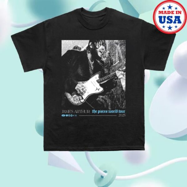 kenny James Arthur Merch Store The Pisces World Tour Pisces Photo Dateback Tee