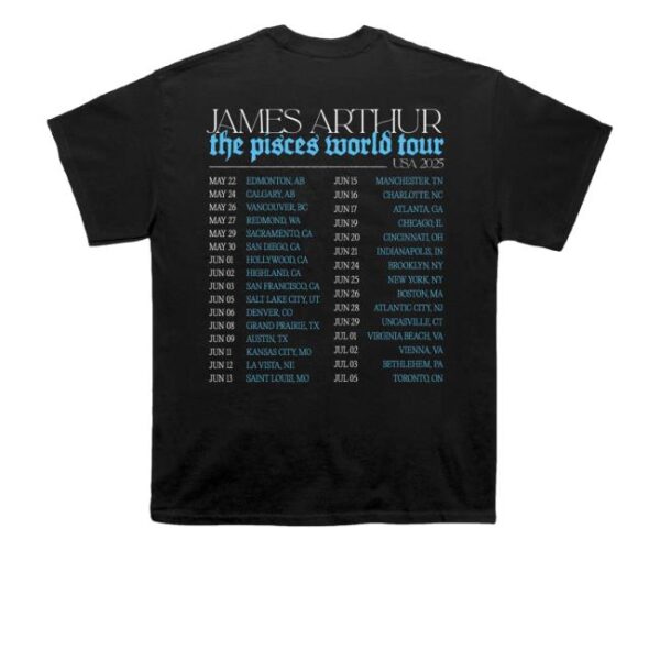 kenny James Arthur Merch Store The Pisces World Tour Pisces Photo Dateback Teec
