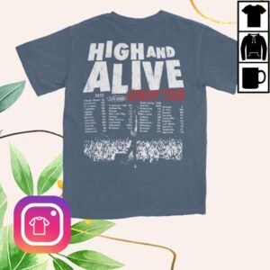 kenny Keith Urban Merch Store Blue High And Alive World Tour 2025 Shirt kenny Keith Urban Merch Store Blue High And Alive World Tour 2025 Shirt