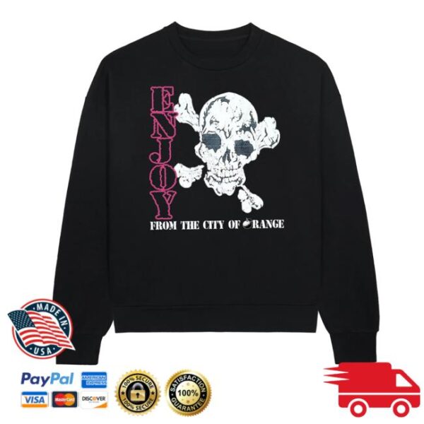 kenny Lagoonroom Merch Enjoy Skull Crewneck Sweatshirt