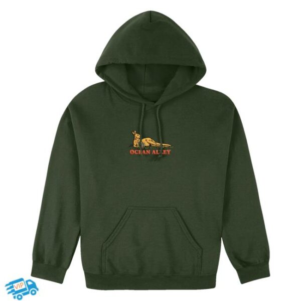 kenny Ocean Alley Merch Roo Hood Forest Green