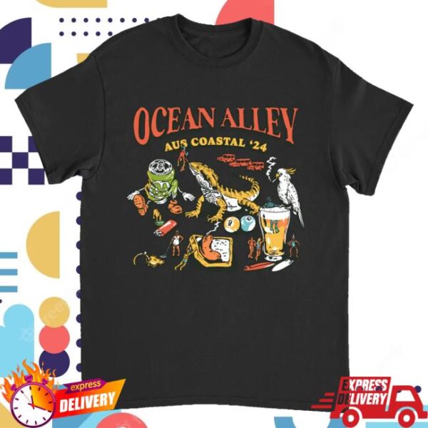 kenny Ocean Alley Merch Tour 24 Tee Black