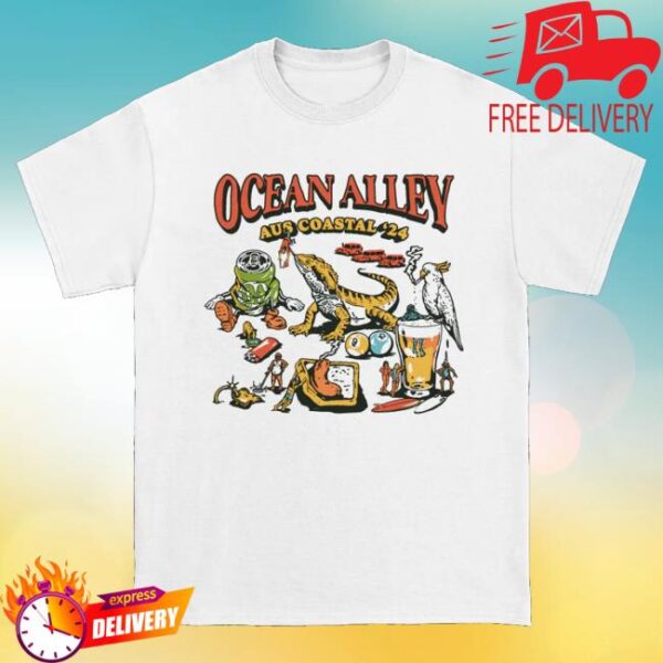 kenny Ocean Alley Merch Tour 24 Tee White