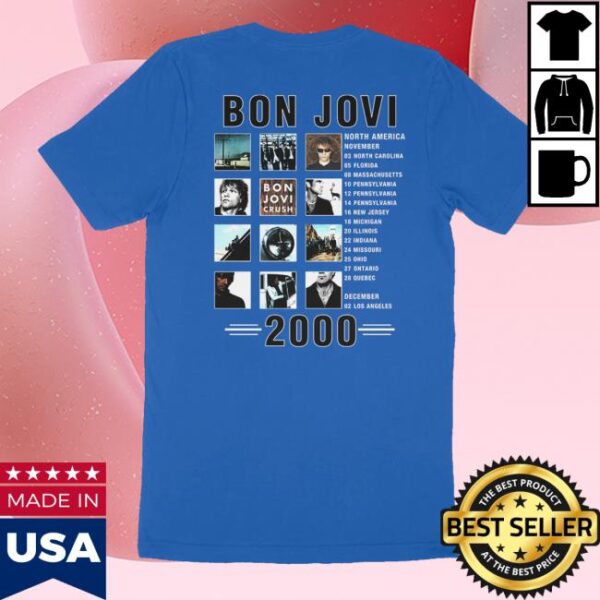 kenny Official Bon Jovi Merch Store Crush 2000 Tour Shirts