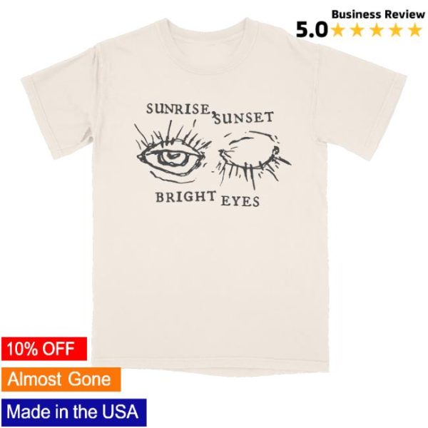 kenny Official Bright Eyes Merch Store Sunrise Sunset Shirt