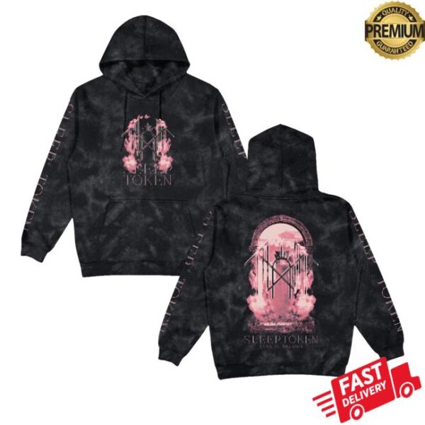 kenny Official Sleep Token Merch Store Arcadian Smoke Tie Dye Hoodiec