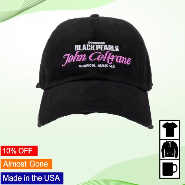 Online Ceramics Merch John Coltrane Black Pearls Black Hat - Graphic Design Prints